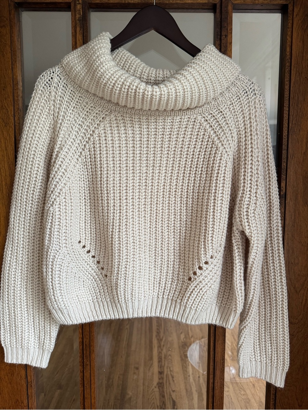 Cozy Cream Cowl Neck Women's Sweater